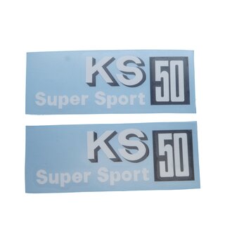 Zndapp KS 50 Super Sport Aufkleber Verkleidung Schriftzug Seitendeckel