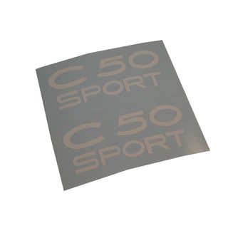 Zndapp C 50 Sport Aufkleber Verkleidung Schriftzug Seitendeckel Weiss