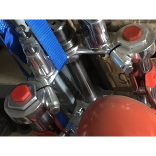 Zndapp KS 125 GS 125 Verschlussschrauben Frontend Gabel Deckel Rot 520-20.199
