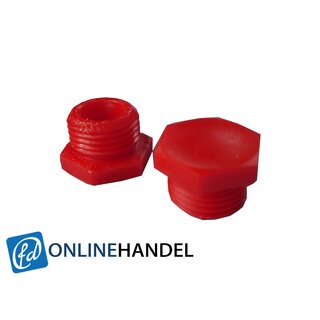 Zndapp KS 125 GS 125 Verschlussschrauben Frontend Gabel Deckel Rot 520-20.199