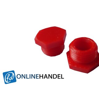 Zndapp KS 125 GS 125 Verschlussschrauben Frontend Gabel Deckel Rot 520-20.199