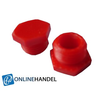 Zndapp KS 125 GS 125 Verschlussschrauben Frontend Gabel Deckel Rot 520-20.199