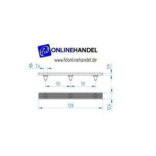 Zndapp CS Auflagegummi Sitzbank Heck Gummiauflage