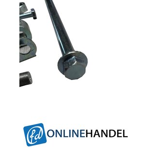 Z�ndapp KS GS MC 125 100 12er Steckachse hinten mit Haltebuchse und Kettenspanner kompl.  aus 42crmo4 Stahl
