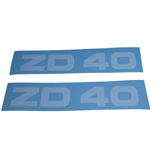 Zündapp ZD40 Aufkleber Verkleidung Schriftzug