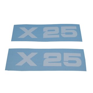 Zndapp X25 Aufkleber Verkleidung Schriftzug