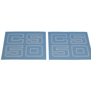 Zündapp CS 50 weiß Aufkleber Verkleidung Schriftzug Seitendeckel