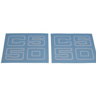 Zndapp CS 50 wei Aufkleber Verkleidung Schriftzug Seitendeckel