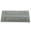 Zndapp Sport Combinette Aufkleber Heck Schriftzug Gold