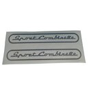 Zndapp Sport Combinette Aufkleber Heck Schriftzug Silber