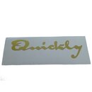 NSU Quickly Schriftzug Aufkleber Gold