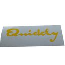 NSU Quickly Schriftzug Aufkleber Gelb