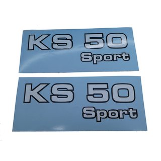 Zündapp KS 50 Sport Aufkleber Verkleidung Schriftzug Seitendeckel