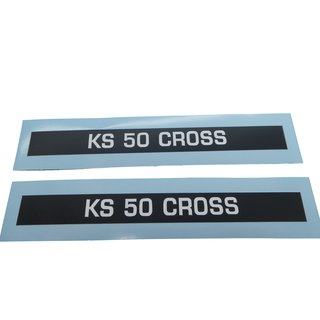 Zündapp KS 50 Cross Aufkleber Verkleidung Schriftzug Seitendeckel