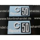 Zndapp C 50 sport Bj. 1974-76 Typ 529 Aufkleber...