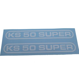 Zndapp KS 50 SUPER Aufkleber Heck Schriftzug Wei