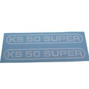 Zndapp KS 50 SUPER Aufkleber Heck Schriftzug Wei