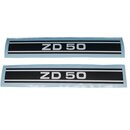 Zndapp ZD 50 Aufkleber Verkleidung Schriftzug Seitendeckel