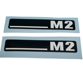 Hercules M2 Trittbrett Motorverkleidung Aufkleber Verkleidung Typenbezeichnung Sticker