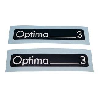Hercules Optima 3 Trittbrett Motorverkleidung Aufkleber Verkleidung Typenbezeichnung Sticker