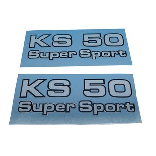 Zündapp KS 50 Super Sport Aufkleber Verkleidung Schriftzug Seitendeckel