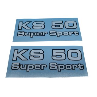 Zndapp KS 50 Super Sport Aufkleber Verkleidung Schriftzug Seitendeckel