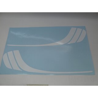 Hercules Optima 50 Prima 3 4 5 M5 Tank Dekor Aufkleber Sticker weiss
