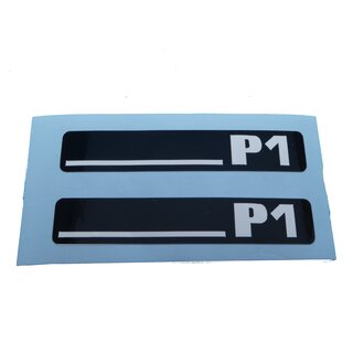 Hercules P1 Trittbrett Motorverkleidung Aufkleber Verkleidung Typenbezeichnung Sticker