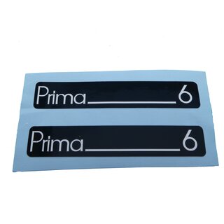 Hercules Prima 6 Trittbrett Motorverkleidung Aufkleber Verkleidung Typenbezeichnung Sticker
