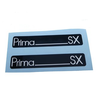 Hercules Prima SX Trittbrett Motorverkleidung Aufkleber Verkleidung Typenbezeichnung Sticker