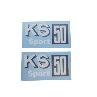 Zndapp KS 50 Sport Aufkleber Verkleidung Schriftzug Seitendeckel