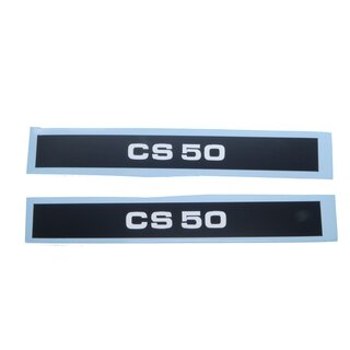 Zndapp CS 50 Aufkleber Verkleidung Schriftzug Seitendeckel schwarz-wei