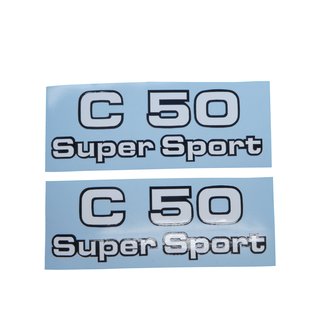 Zündapp C 50 Super Sport Aufkleber Verkleidung Schriftzug Seitendeckel