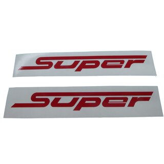 Zndapp Roller Bella Typ 561 R50 RS50  Super Aufkleber Verkleidung Schriftzug Rot