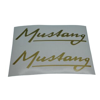 Kreidler Mustang Schriftzug Aufkleber Sticker Dekor Gold
