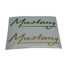 Kreidler Mustang Schriftzug Aufkleber Sticker Dekor Gold