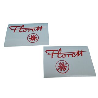 Kreidler Florett K54 OM Eiertank Tank Schriftzug Aufkleber ROT