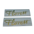 Kreidler Florett Schriftzug Aufkleber 120mm x 32mm GOLD