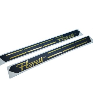 Kreidler Florett Tank Schriftzug Aufkleber GOLD-SCHWARZMATT