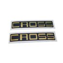 Kreidler CROSS Schriftzug Aufkleber GOLD-SCHWARZMATT