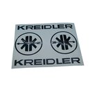 Kreidler MF Mofa Schriftzug+Logo Aufkleber SCHWARZ