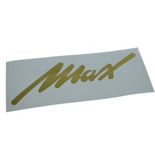 NSU Max Schriftzug Aufkleber Gold