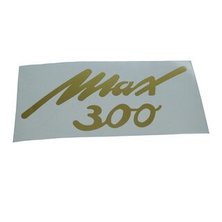 NSU Max 300 Schriftzug Aufkleber Gold