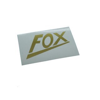 NSU FOX Schriftzug Aufkleber Gold