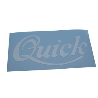 NSU Quick Schriftzug Aufkleber Weiss