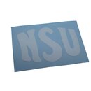 NSU Logo Schriftzug 60mm x 38mm Aufkleber Weiss 1 Stck