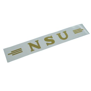 NSU Logo Schriftzug Oldtimer Aufkleber Gold