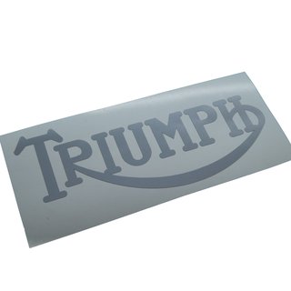 Triumph GB Schriftzug Gross 49mm x 128mm Aufkleber Sticker Silber