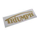 Triumph Schriftzug Logo  27mm x 100mm Aufkleber Sticker Gold