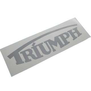 Triumph Schriftzug Logo  27mm x 100mm Aufkleber Sticker Silber